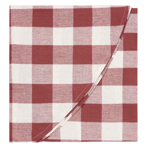 Sophie Allport Rustic Red Gingham Tablecloth Round